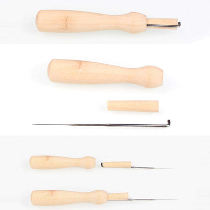 30 Pcs Needle Felting Kit, Wool Felting Needles, 3 Sizes: 3.58/3.39/3.07 inch, Grey, Sharp Point, Iron Material