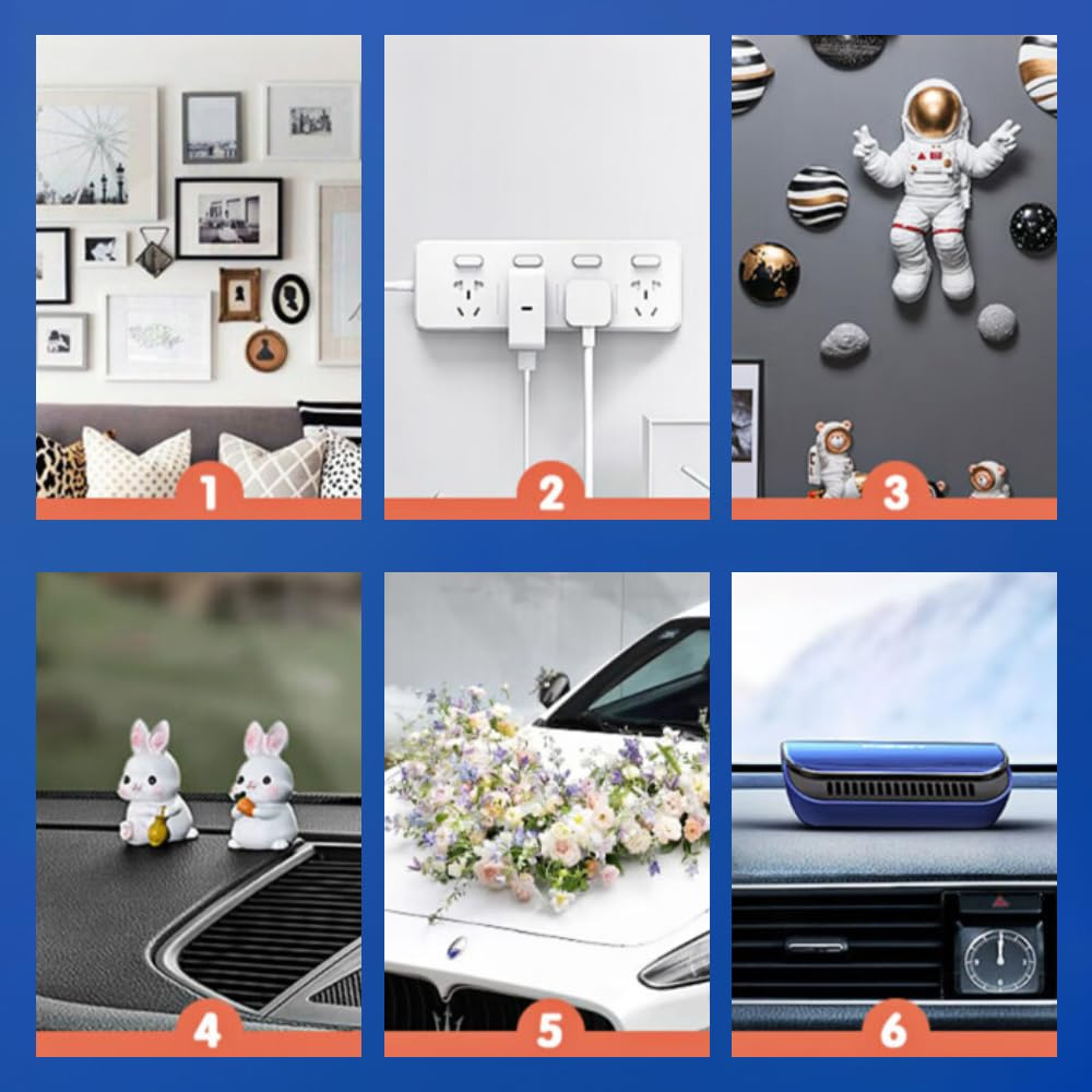 Double Sided Tape Heavy Duty 1.18 Inch x 240 Inch(20ft), Nano Double Sided Adhesive Tape, Clear Mounting Tape for Walls,Picture Hanging Adhesive Strips,Removable & Waterproof Poster Tape