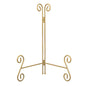 Gold Plate Stand, 12 Inch Decorative Holder for Displaying Platters, Heavy-Duty Metal Easel Stand for Picture, Photo Frame, Books and Round Objects