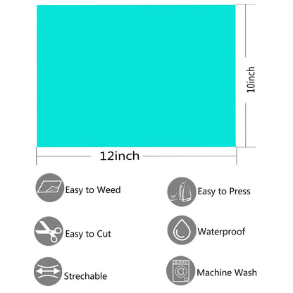 Heat Transfer Vinyl for T-Shirts 12in.x10in. 36 Sheets-Iron On Vinyl HTV Bundle