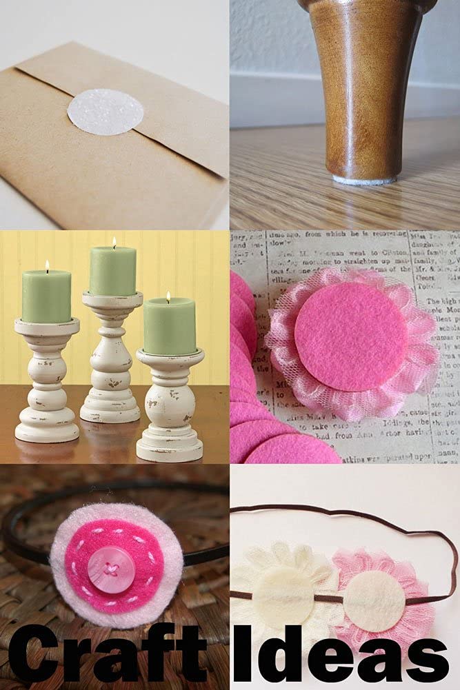 Ever After Mixed Color Assortment Felt Circle Stickers (3 inch - 58pc)