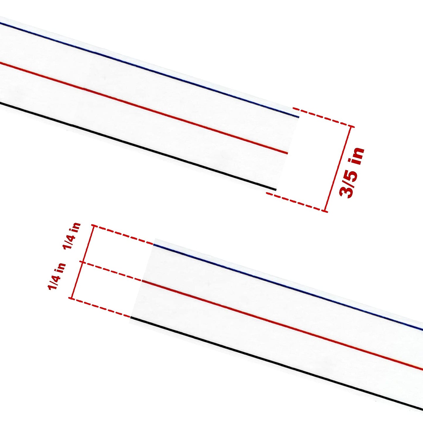 1/4" Seam Diagonal Seam Tapes - 10Yard Each Roll Sewing Basting Tape for Stitching Straight Diagonal Seams Instruction Tool (2Pack)