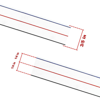 1/4" Seam Diagonal Seam Tapes - 10Yard Each Roll Sewing Basting Tape for Stitching Straight Diagonal Seams Instruction Tool (2Pack)
