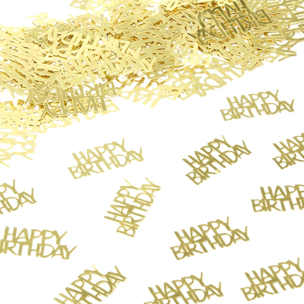 Gold Happy Birthday Confetti Birthday Party Decorations Baby/Adult Birthday Table Scatter Party Supplies 100PC