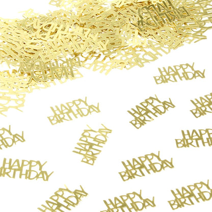 Gold Happy Birthday Confetti Birthday Party Decorations Baby/Adult Birthday Table Scatter Party Supplies 100PC