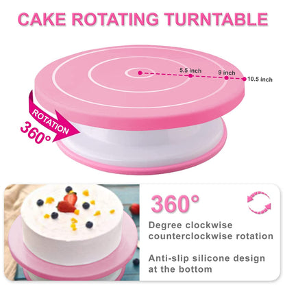 Cake Decorating Kit,Piping Bags and Tips Set,Cake Decorating Supplies,Frosting Piping Kit,Cake Baking Supplies for Beginners (255PCS)