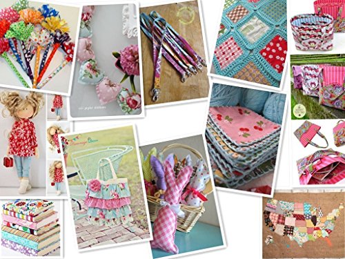 Quilting Fabric, Misscrafts 100pcs 6" x 6" (15x15cm) Cotton Craft Fabric Bundle Squares Patchwork Pre-Cut Quilt Squares for DIY Sewing Scrapbooking Quilting Dot Pattern