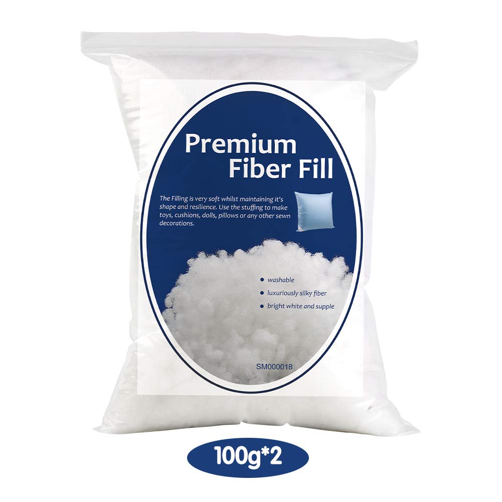 7oz Stuffing for Stuffed Animals, Stuffing for Crafts Crochet Stuffing,Stuffing for Crochet, Polyester Fiber Fill Resilience for Fill Fiber Animal Stuffing