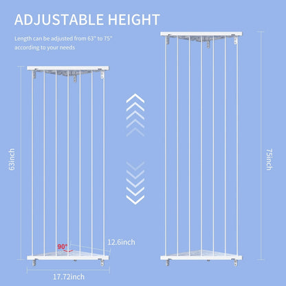 Stuffed Animal Storage Toy Organizer(Patented) - Corner Stuffed Animal Holder Length Adjustable - Wall Hanging Stuffed Animal Net Plush Storage for Nursery Playroom Bedroom Kids Room Decro(White)