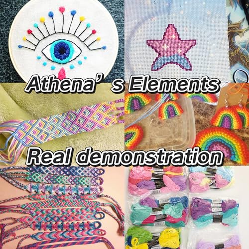 Embroidery Floss | Rainbow Thread for Embroidery, Cross Stitch Thread, Crafting Arts Embroidery Strings Bulk（200 Colors）