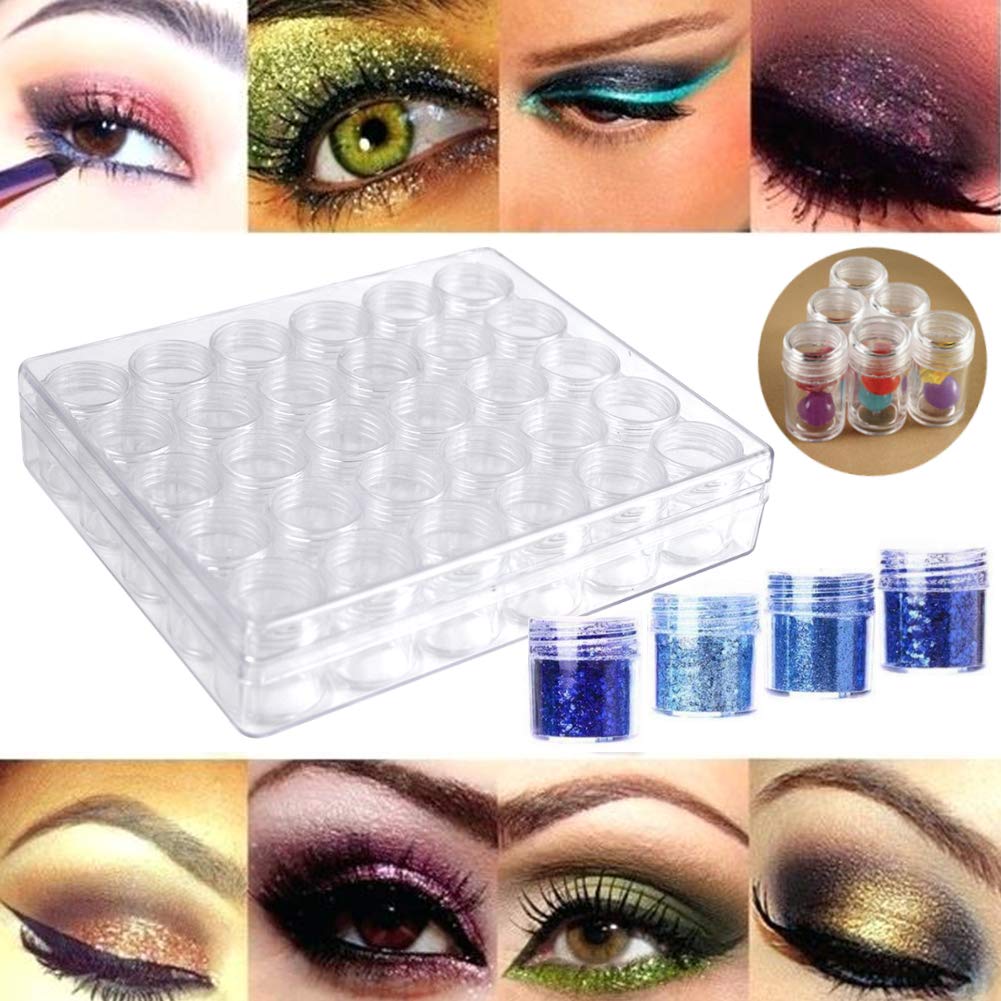 30 Grids Diamond Painting Storage Containers, Portable Bead Art Organizer Case with Lids for Crafts, Jewelry DIY
