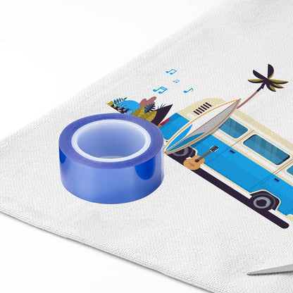 6 Rolls Heat Resistant Thermal Tape Blue 0.8 Inch x 52 Ft Sublimation Blanks Up to 250 C(480 F) for Sublimation Tumblers Mugs T-Shirts Print Heat Press
