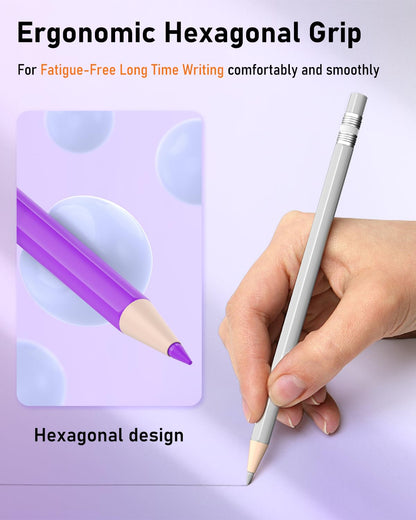 Mechanical Colored Pencils, Erasable Mechanical Pencils with Sharpener and Bag, Aesthetic Drafting Tools Ideal for Both Beginners 2.6mm, 36PCS