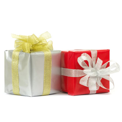 20 Colors 300 Yard Double Faced Rainbow Satin Ribbon -18 Ribbon Rolls & 2 Glitter Metallic Ribbon,3/8" X 15 Yard/Roll,Perfect for Christmas Gift Wrapping,Hair Bows & Other Craft Projects