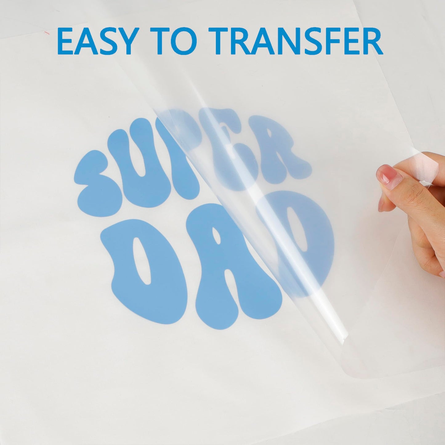 HTV Iron on Vinyl 12Inch by 12ft Roll Heat Transfer Vinyl for T-Shirt HTV Vinyl Rolls for All Cutter Machine - Easy to Cut & Weed for Heat Transfer Design (12ft, Sky Blue)