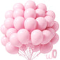Light Pink Balloons 12 inch, Pastel Pink Latex Balloon 50pcs Party Balloons for Graduation Bridal Baby Shower Gender Reveal Birthday Party Decorations