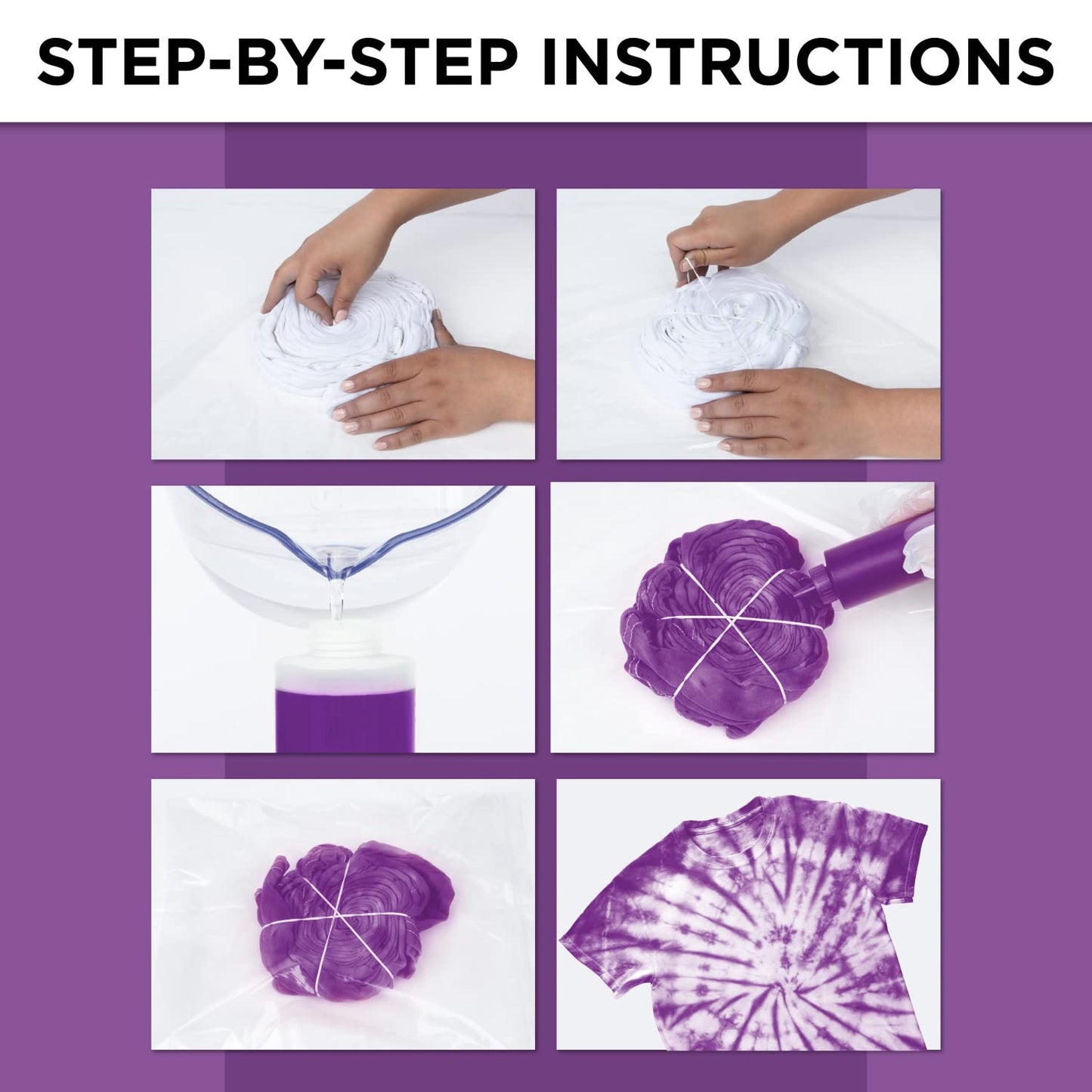 One Step Mini Princess Kit in Pink and Purple Tie Dye