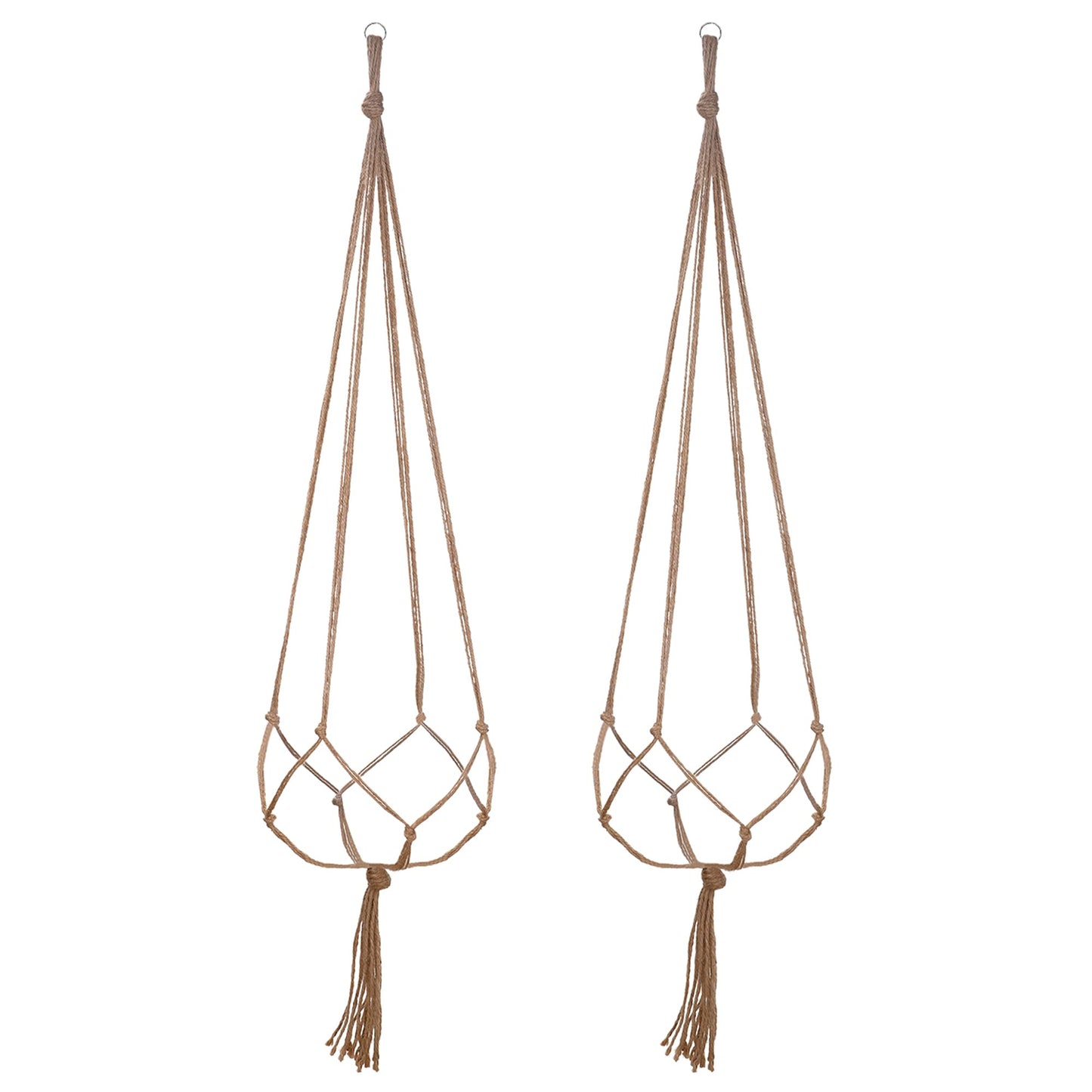 2 Pack 48 Inches Large Macrame Plant Hanger Rope to Hang Flower Pot Plant Holder for Indoor Outdoor Decorations, 4 Legs