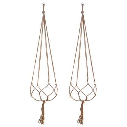 2 Pack 48 Inches Large Macrame Plant Hanger Rope to Hang Flower Pot Plant Holder for Indoor Outdoor Decorations, 4 Legs