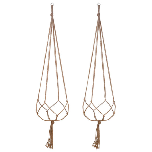 2 Pack 48 Inches Large Macrame Plant Hanger Rope to Hang Flower Pot Plant Holder for Indoor Outdoor Decorations, 4 Legs