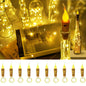 Wine Bottle Lights with Candle Flame, 10 Pack 20 LED Flameless Cork String Light Battery Operated Copper Wire Mini Fairy Starry Lights for Party Wedding Christmas Halloween