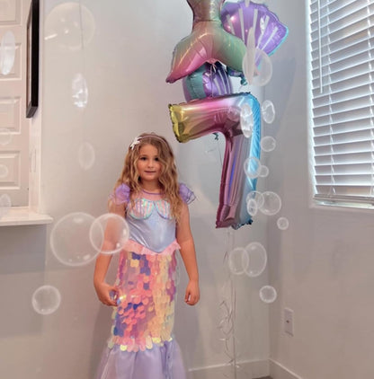 Under The Sea Party Decorations White Bubble Garlands Little Mermaid Birthday Decoration Bday Hanging Streamer Beach Banner Underwater Backdrop Kids Ocean Party Supplies