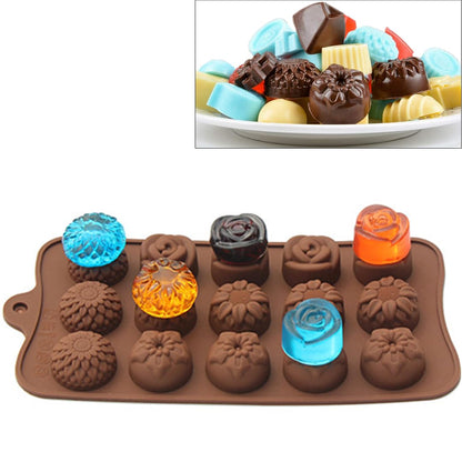 4PCS Silicone Chocolate Flower Molds for Candy, Fat Bombs Snacks, Truffles, 11 Floral Shapes 60 Cavities Candle Soap Wax Melts Mold (Rose, Sunflower, Tulip, Coreopsis)