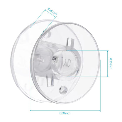 25 Pcs Bobbins for Sewing Machine, Sa156 Bobbins, Bobbins Class 15, Sewing Accessories, Plastic Bobbin with Case(1 Box)