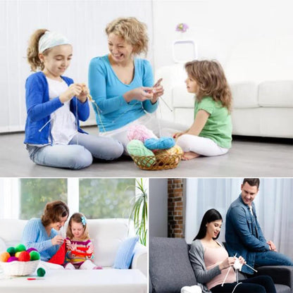 55pcs Metal Knitting Needle Set,Aluminum Straight Single Pointed Stainless Steel Knitting Needles,11 Size 2mm-8mm,10inch Length for Handmade DIY Knitting with Accessories