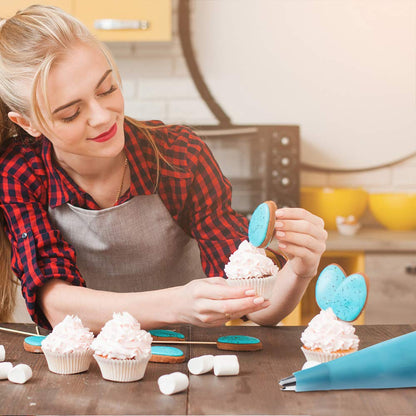 Reusable Piping Bags and Tips Set, Cake Decorating Tools with Icing Pastry Bags, Icing Bags Tips, Couplers and Frosting Bags Ties for Cookie Cupcakes