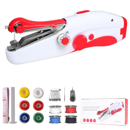 Handheld Sewing Machine, Mini Portable Electric Sewing Machine for Beginners Adult, Easy to Use and Fast Stitch Suitable for Clothes,Fabrics, Cutains,DIY Home Travel
