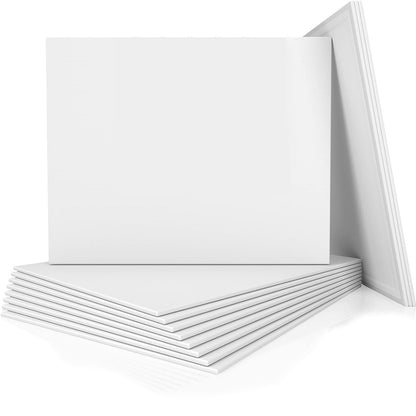 Canvases for Painting 8x10 Inch, Canvas Bulk Pack of 12, 8 oz Primed Canvas Panel, Blank Canvas for Painting, Canvas Boards for Painting Acrylic and Oil, Art Supplies for Adults and Teens.