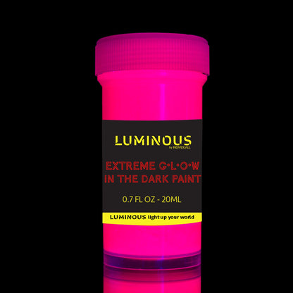 Extreme Glow in The Dark Colours Set | Neon Glow Colours that Glow in the Dark | Rechargeable & Luminous | by Luminous