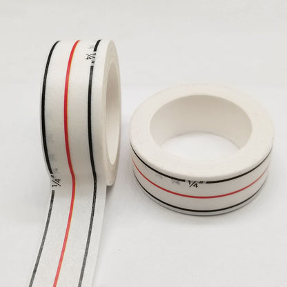 Diagonal Seam Tapes Sewing Basting Tape for Sewing Straight Diagonal Seams Instruction Tool Seamingly Accurate Seam Guide for Sewing Machines (2 Rolls)