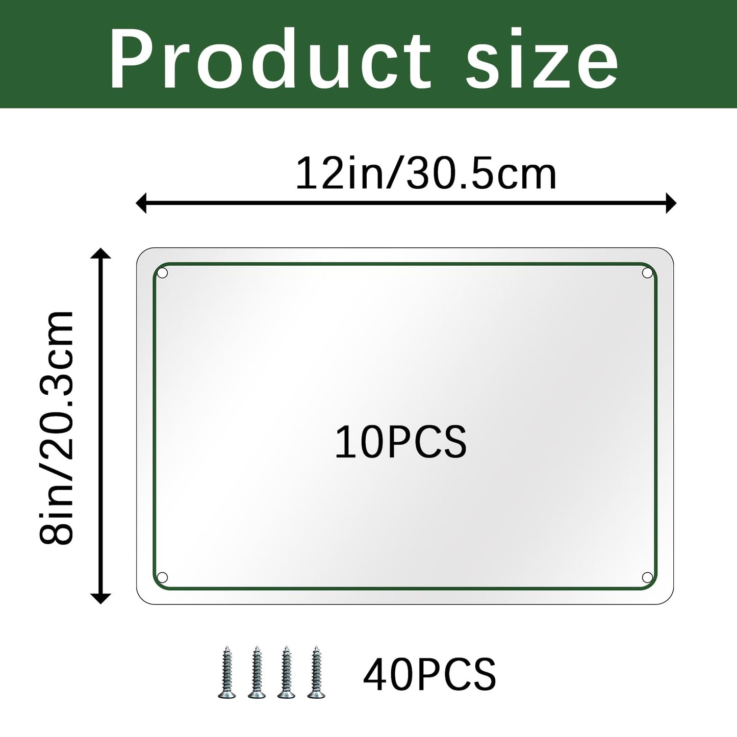 10 pcs sublimation metal sign blanks,8X12 inch sublimation sign blanks Heat Transfer blank metal sign,sublimation yard sign for Sublimation & Yard Signs