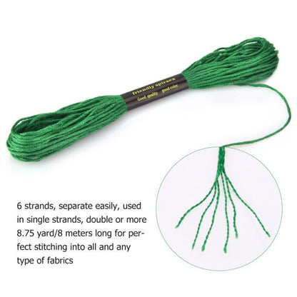 Embroidery Floss Friendship Bracelet String Cross Stitch Threads with DMC Color Numbers, 6 Strands 8.75 Yard (200 skeins)