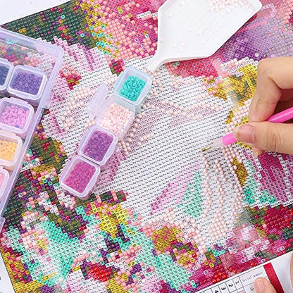 168 Slots 6pcs 28 Grids Diamond Painting Boxes Plastic Organizer, Bead Organizer