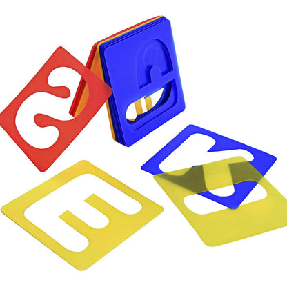 26 Pieces Alphabet Stencils Set Plastic Letter Stencils for Painting Learning, DIY Craft Decoration (3 x 3 Inches)