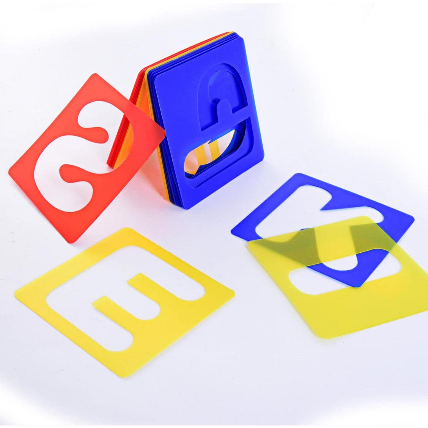 26 Pieces Alphabet Stencils Set Plastic Letter Stencils for Painting Learning, DIY Craft Decoration (3 x 3 Inches)