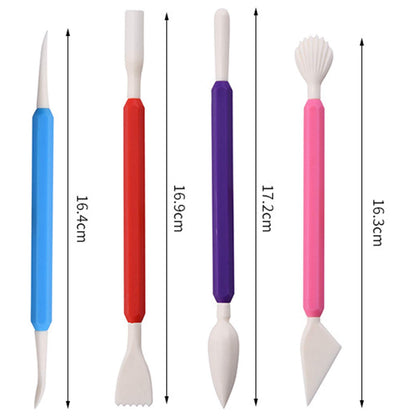 9 Pieces Clay Sculpting Tools, Plastic Modeling Clay Tools for Kids，Double-Head Plastic Ceramic Pottery Tool Kit,Crafts Clay Modeling DIY Kit Cook Decorating Tools for Shaping and Sculpting