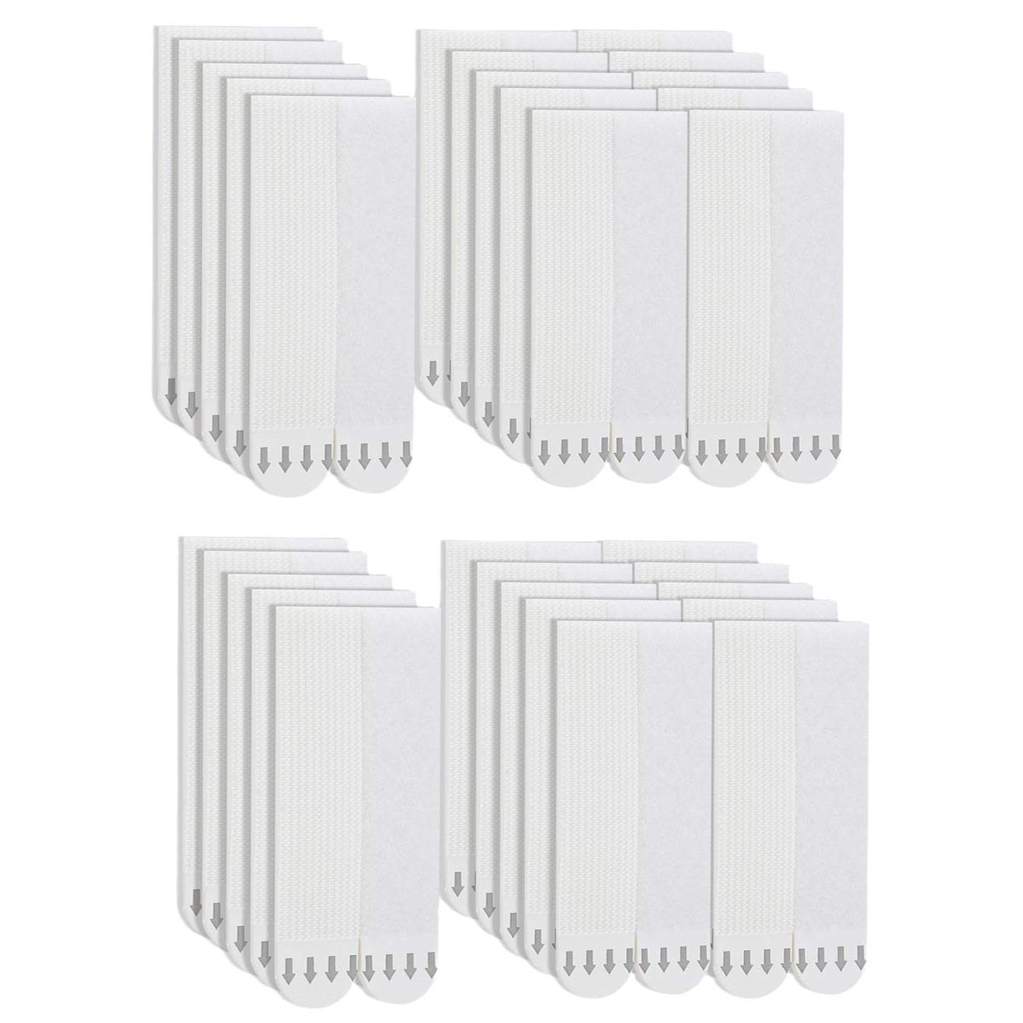 Medium Picture Hanging Strips Heavy Duty, 20-Pairs(40 Strips) Sticky Picture Hangers for Walls No Damage Wall Picture Hangers Without Nails Refill Adhesive Poster Strips (Medium-20 Pairs)