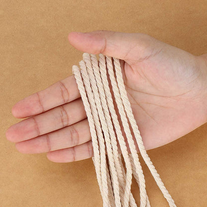 Macrame Cord 3mm x 328Yards(984Feet), Natural Cotton Macrame Rope - 3 Strands Twisted Macrame Cotton Cord for Wall Hanging, Plant Hangers, Crafts, Gift Wrapping and Wedding Decorations
