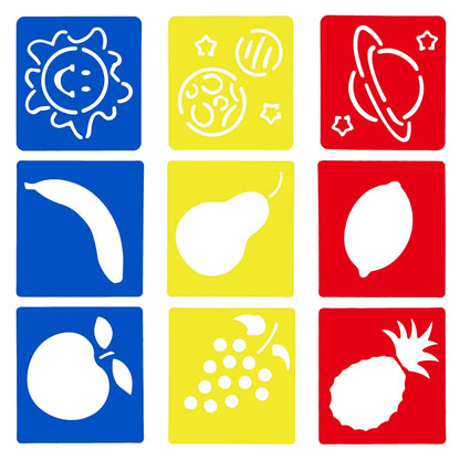 54 Pack Drawing Stencils, Hollow Out Drawing Templates, Plastic Animal Stencils for Craft Projects (5.6 x 6 in)