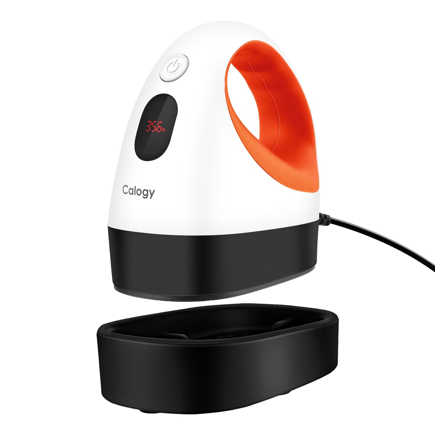 Mini Heat Press, Heat Transfer Machine, Constant Temp Control, Insulated Safety Base, Fits for Crafts, T-Shirt, Hat, Cap, Pillows (White Orange)