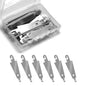 60Pcs Stainless Steel Needle Threader Embroidery Cross Stitch Needle-Threading Tools for Large Eye Needles Hand DIY Sewing with Clear Box for Keep it in Place