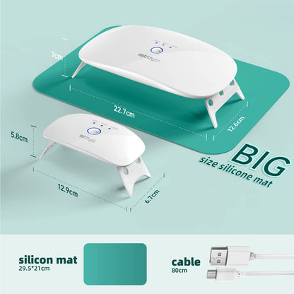 2 Pack UV Light for Resin Curing - Dual Wavelength Portable UV Lamp Kit for Jewelry Making & DIY Craft