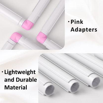 3 Pack Square Embroidery Hoops, Plastic Cross-Stitch Hoops, Plastic Clip Frame for Embroidery, Embroidery Quilting Frames (6x6, 8x8, 11x11)…