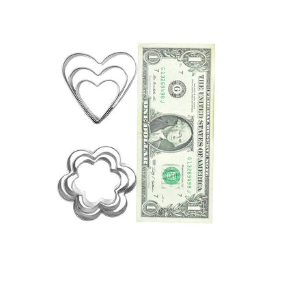 Cookie Cutters Shapes Baking Set, 12PCS Flower Round Heart Star Shape Biscuit Stainless Steel Metal Molds Cutters for Kitchen Baking Halloween Christmas