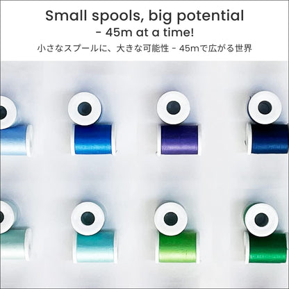 Japan 30-Color Handy Polyester Sewing Thread Set, 45m / 50 yds Each [93011]