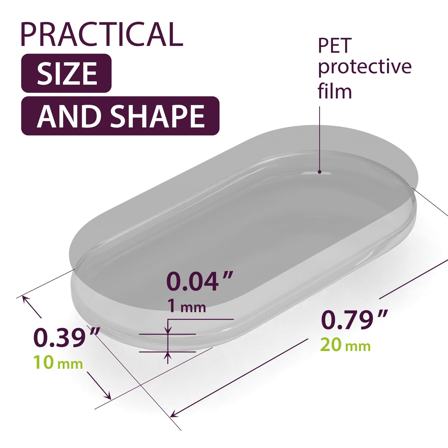 Large Clear Gel Dots Double Sided 500PCs - Self Adhesive Glue Sticky Dots Removable - Clear Gel Sticky Tack for Collectibles, Arts and Crafts, Figurines Home Decor - Double Sided Tape Dots